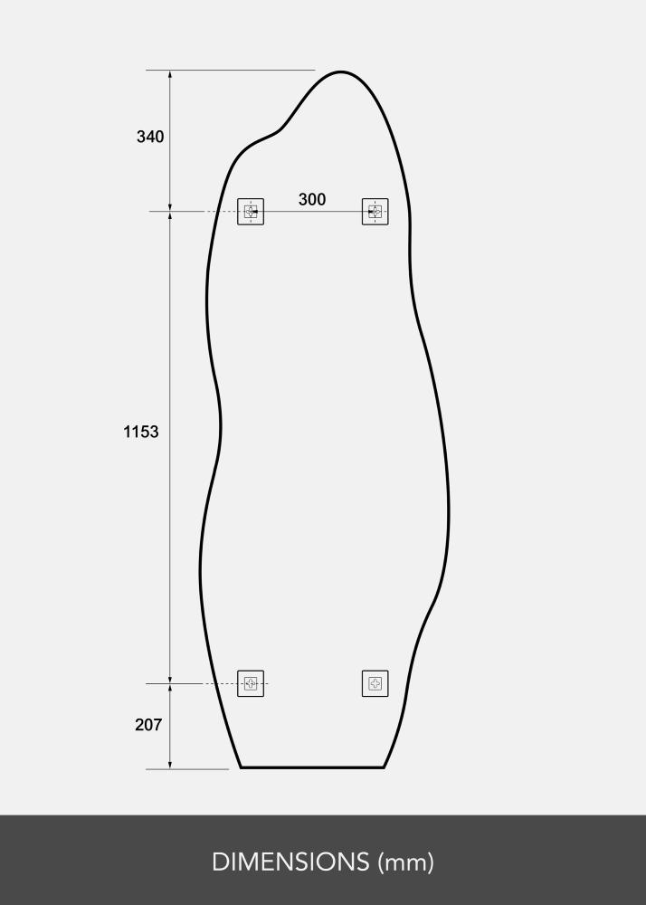 Огледало Echo 60x170 cm