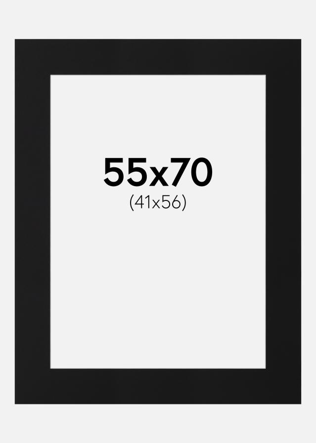 Паспарту Черен Стандарт (Бяло Ядро) 55x70 cm (41x56)