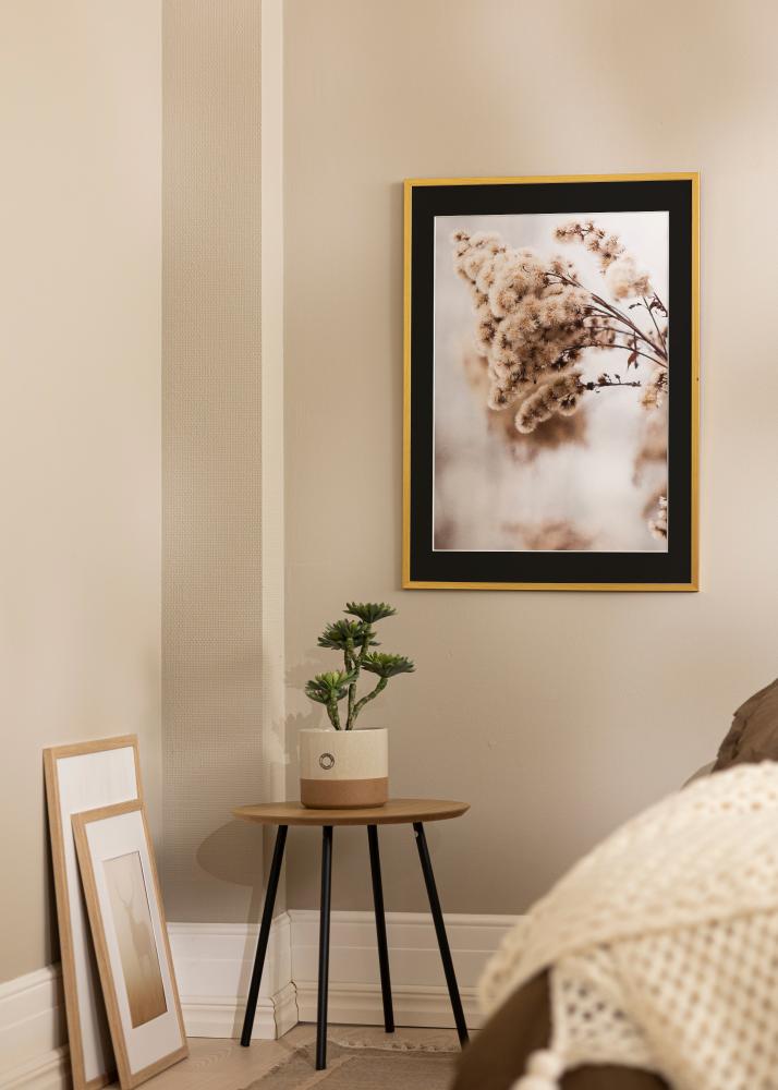 Рамка Edsbyn Златно 30x40 cm - Паспарту Черно 8x12 inches