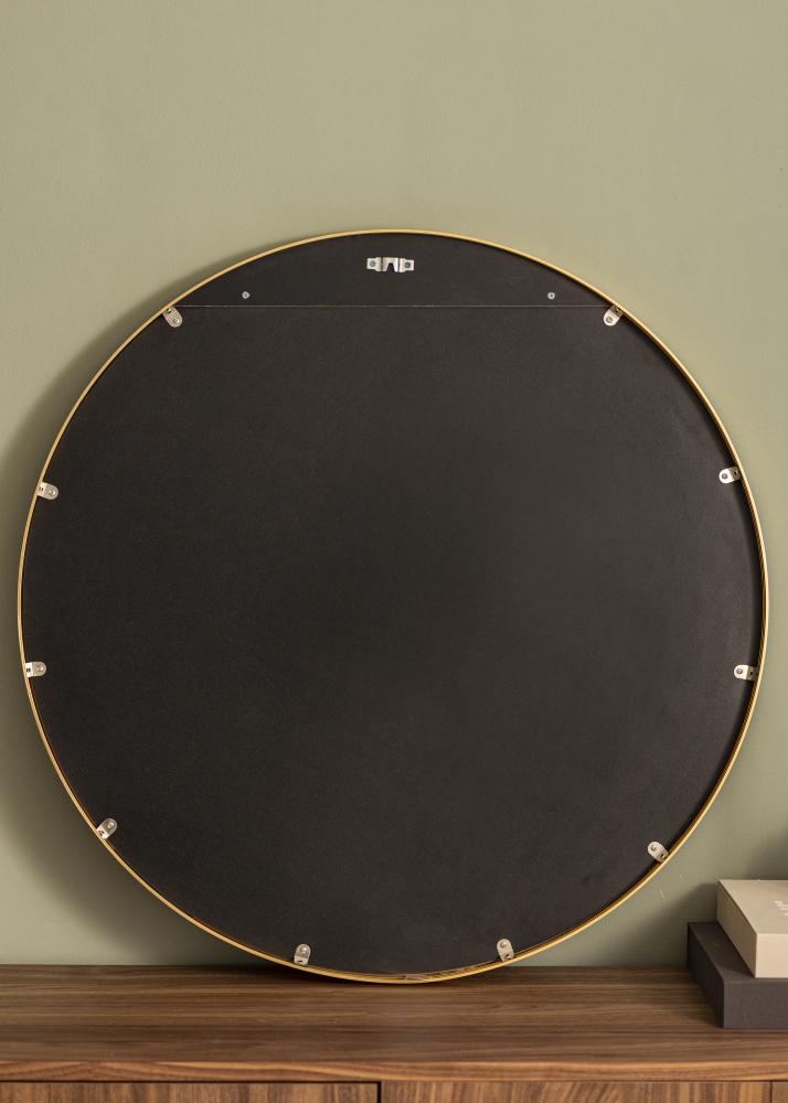 KAILA Кръгъл Огледало Edge Gold 80 cm Ø