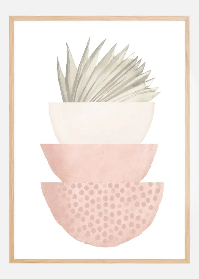 boho pink bowl Постер