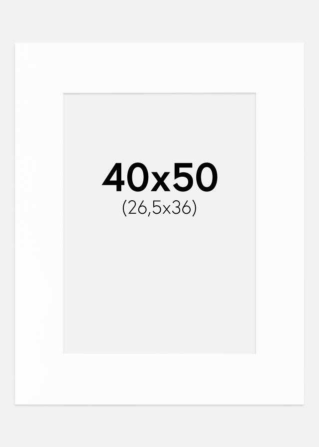 Паспарту Canson бяло Бяло ядро 40x50 cm (26,5x36)