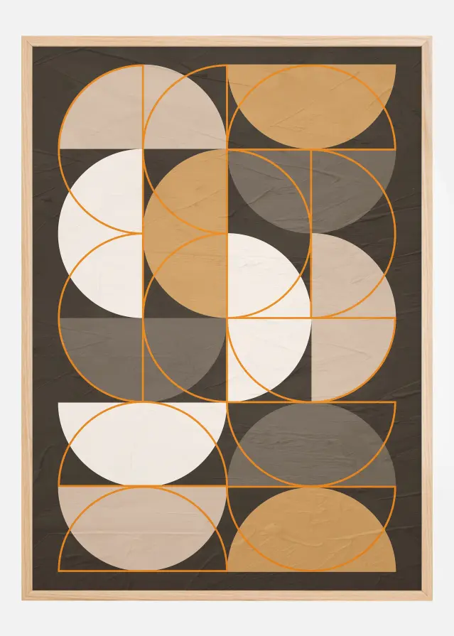 Half Circles Art Постер