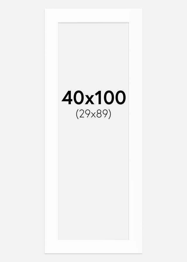 Паспарту Canson бяло Бяло ядро 40x100 cm (29x89)