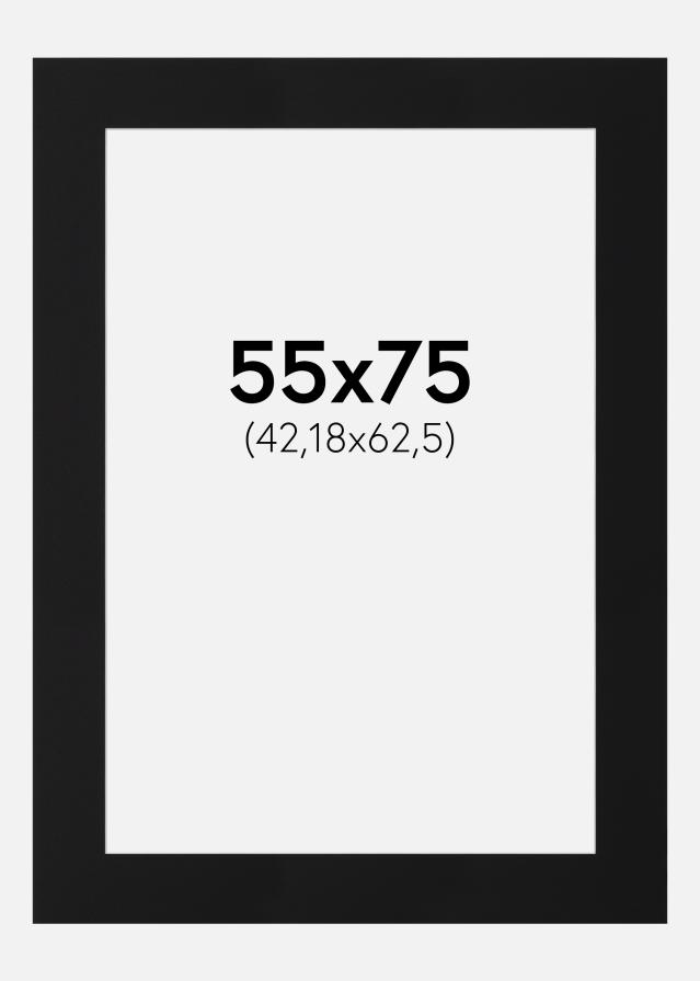 Паспарту Черен Стандарт (Бяло Ядро) 55x75 cm (42,18x62,5)