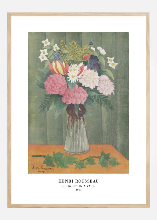 Henri Rousseau - Flowers In a Vase Постер