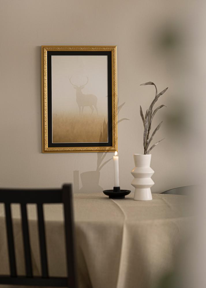 Рамка Nostalgia Златно 35x45 cm - Паспарту Черно 11x14 inches