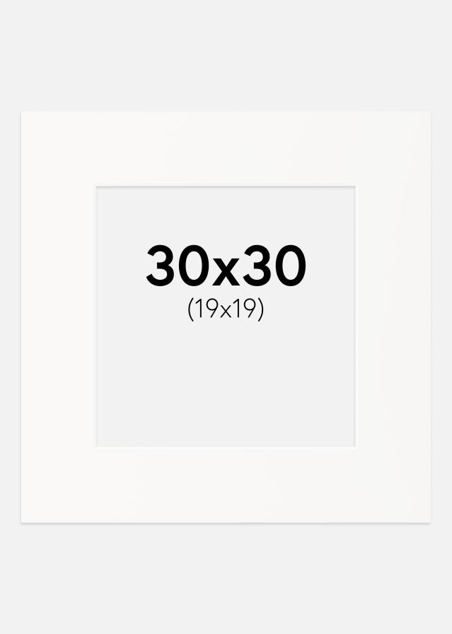 Паспарту Мръсно бяло Бяло ядро 30x30 cm (19x19)