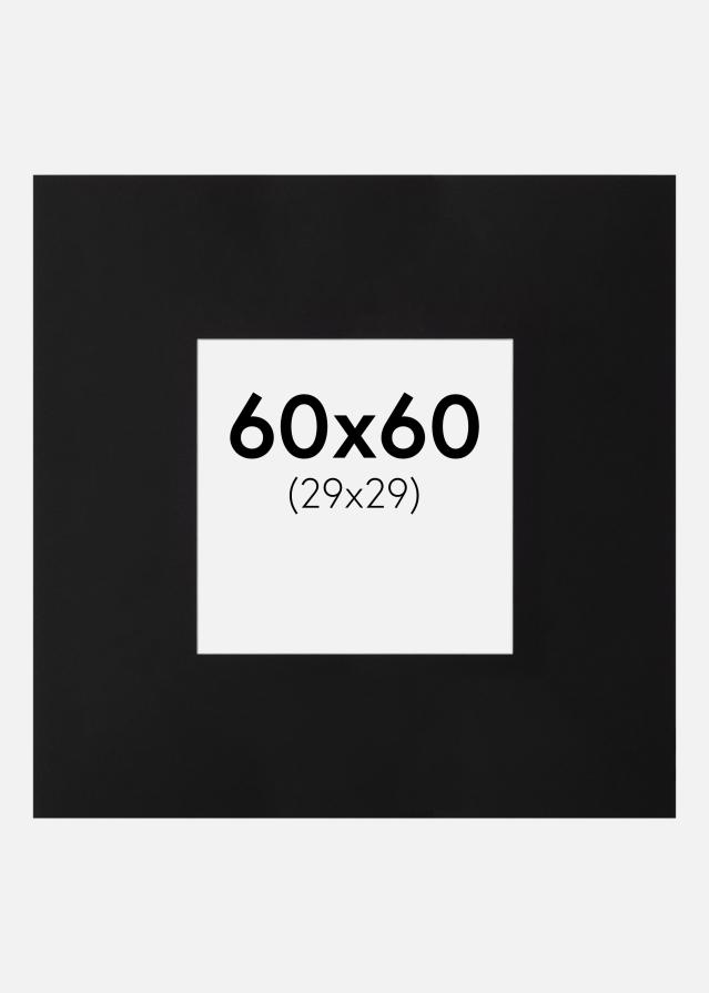 Паспарту XXL Черно Бяло ядро 60x60 cm (29x29)