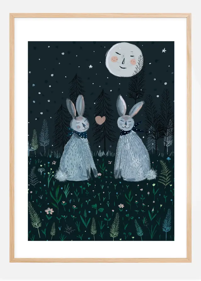 Rabbits in the Forest Постер