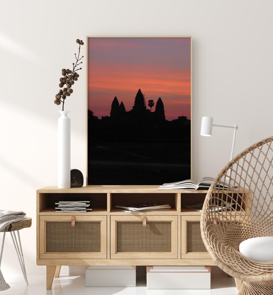 Sunset Over City Постер