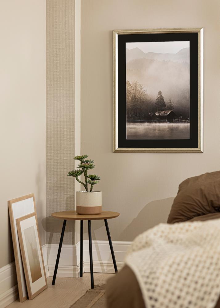 Рамка Västkusten Сребро 70x100 cm - Паспарту Черно 62x93 cm