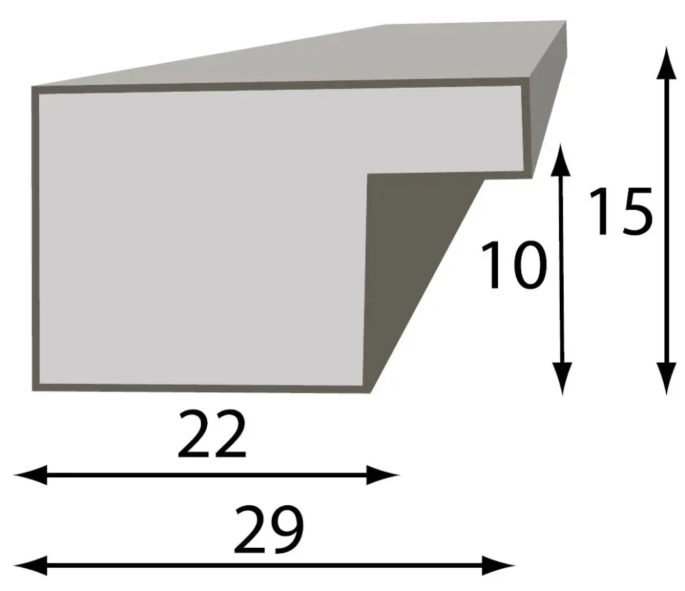 Рамка Превъзходно Дървесно кафяво 15x20 cm