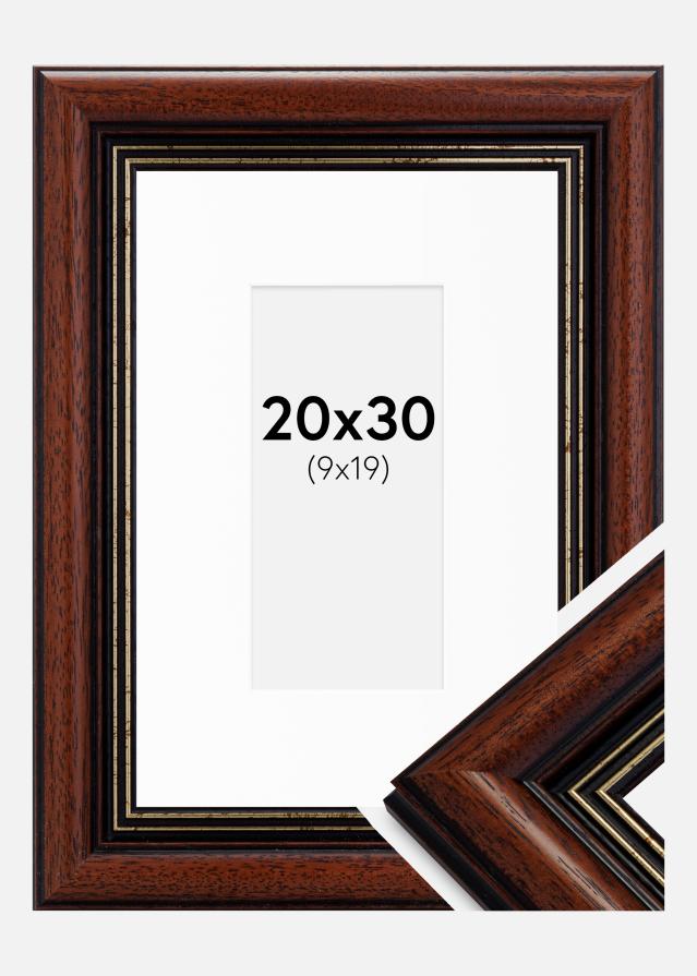 Рамка Old Ретро 20x30 cm - Паспарту бяло 10x20 cm