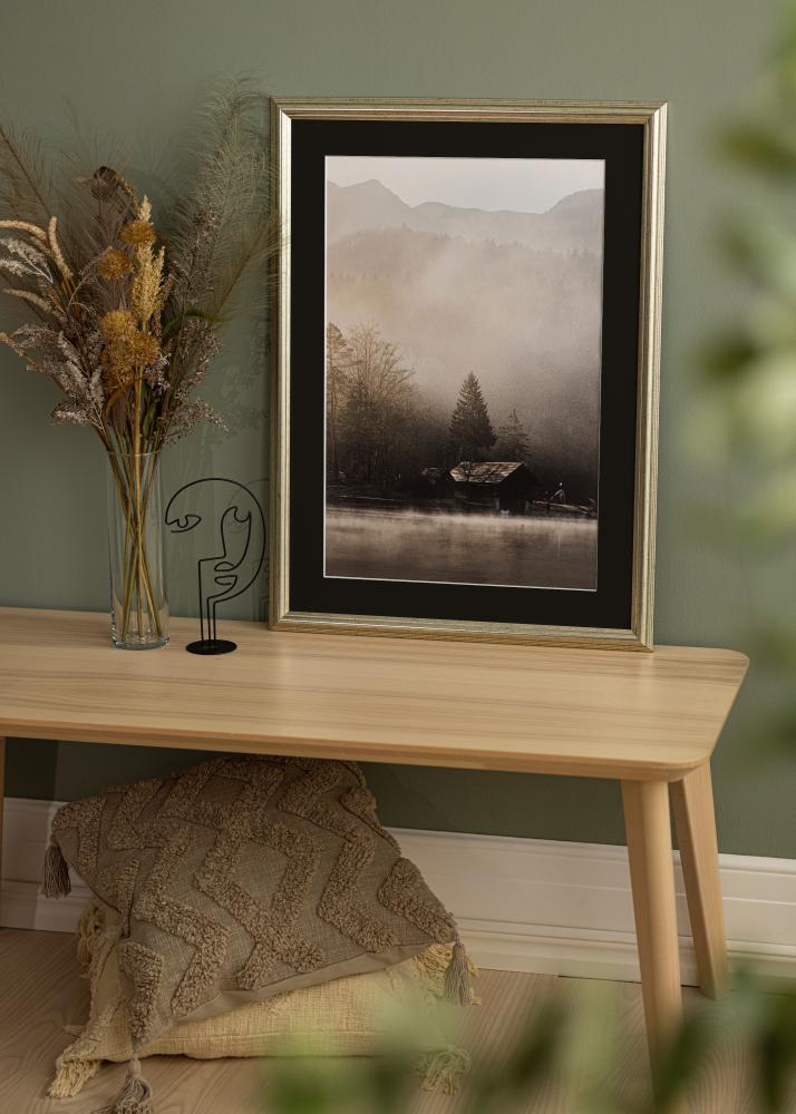 Рамка Västkusten Сребро 70x100 cm - Паспарту Черно 62x93 cm