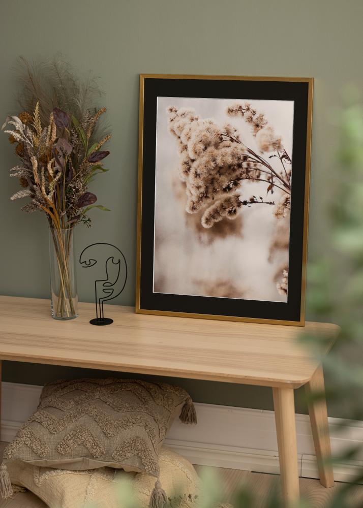 Рамка Edsbyn Златно 30x40 cm - Паспарту Черно 8x12 inches