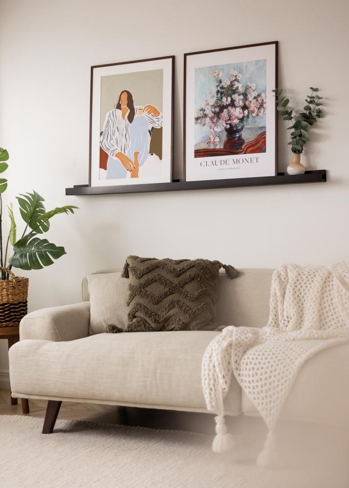 KAILA Рафт за картини Черен 140 cm