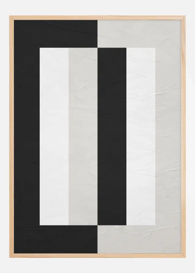 Black and White Line Art l Постер