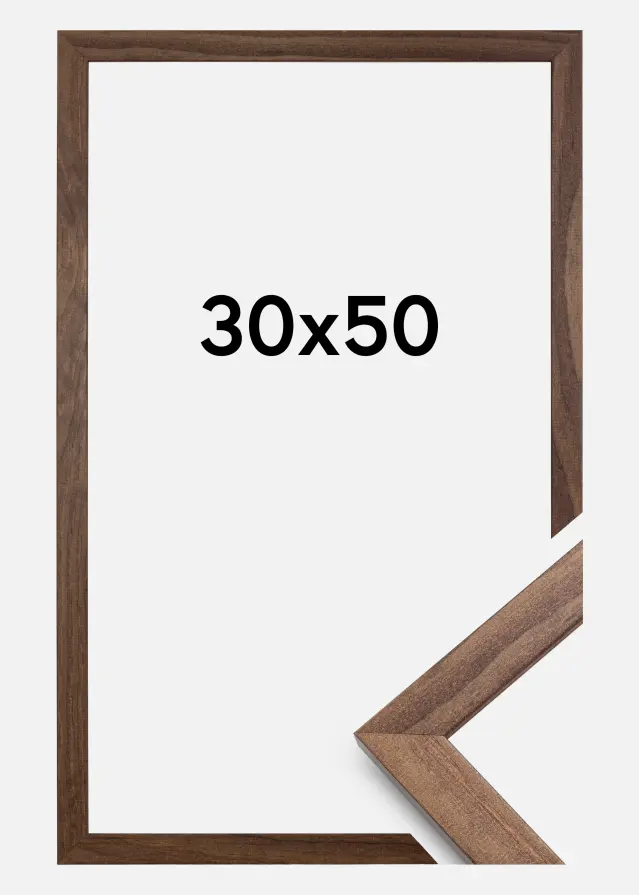 Рамка Стилен Акрилно стъкло орех 30x50 cm
