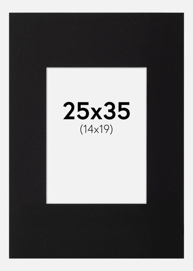 Паспарту XL Черно Бяло ядро 25x35 cm (14x19)