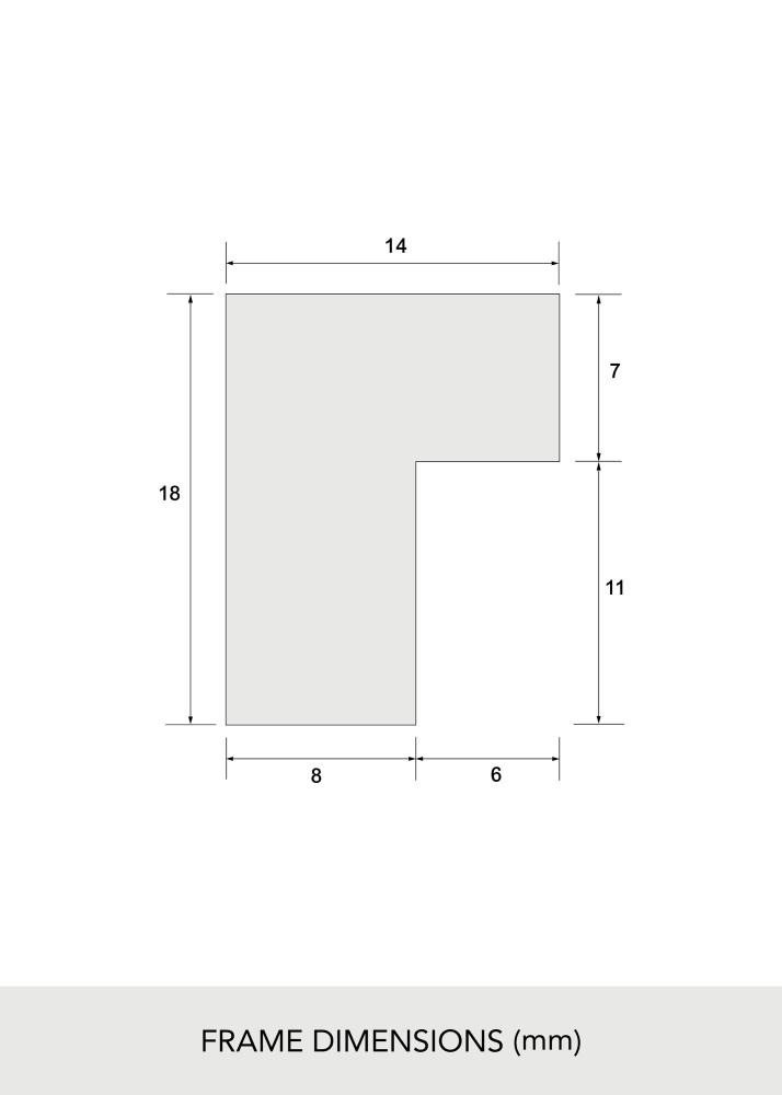 Рамка Масивен дъб Акрилно стъкло 21x29,7 cm (A4)