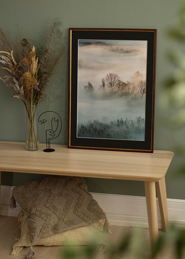 Рамка Horndal Кафяво 50x60 cm - Паспарту Черно 14x18 inches