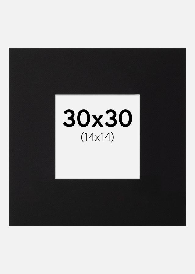 Паспарту XL Черно Бяло ядро 30x30 cm (14x14)