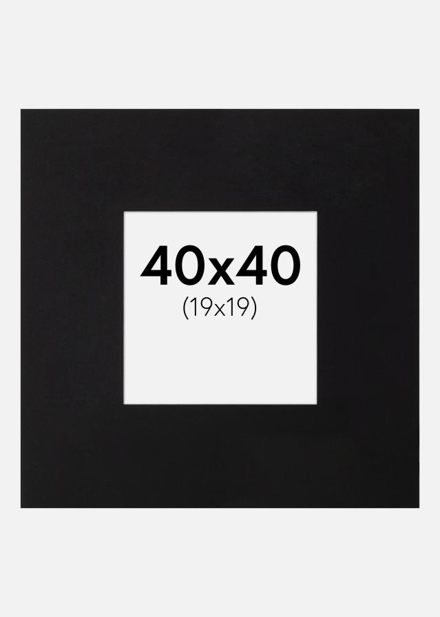 Паспарту XL Черно Бяло ядро 40x40 cm (19x19)