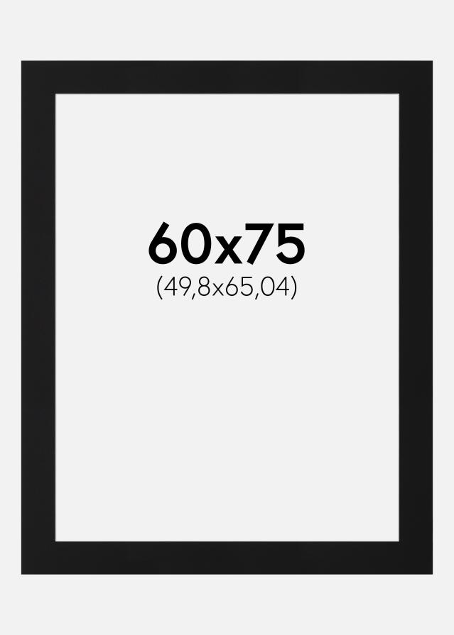 Паспарту Черен Стандарт (Бяло Ядро) 60x75 cm (49,8x65,04)