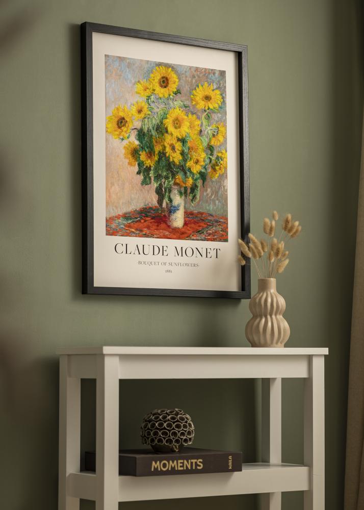 BGA Дълбока рамка Акрилно стъкло Черно 30x45 cm