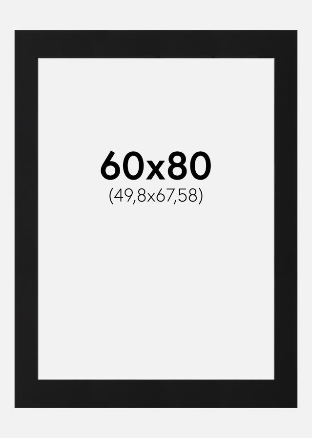Паспарту Черен Стандарт (Бяло Ядро) 60x80 cm (49,8x67,58)