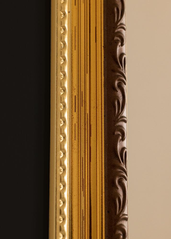 Рамка Abisko Златно 40x50 cm - Паспарту Черно 29,7x42 cm (A3)