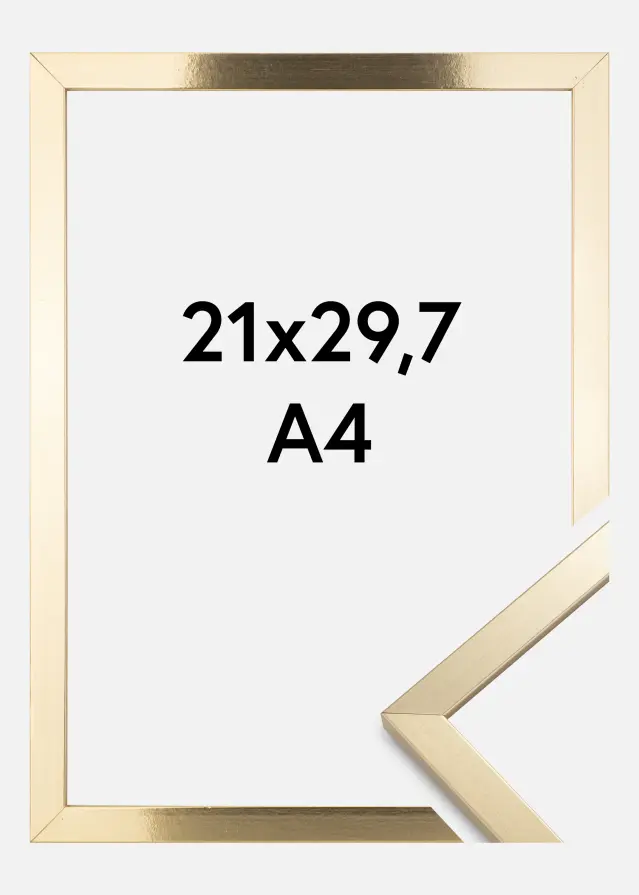 Рамка Trendy Акрилно стъкло Златно 21x29,7 cm (A4)