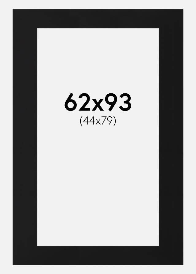 Паспарту Черен Стандарт (Бяло Ядро) 62x93 cm (44x79)