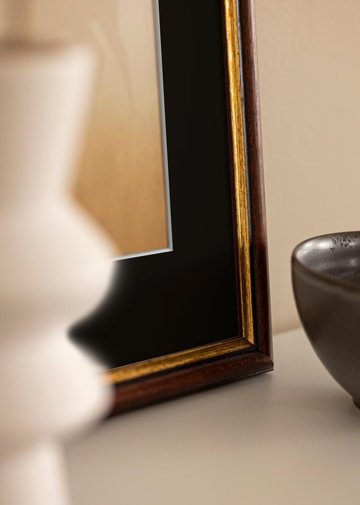 Рамка Siljan Кафяво 30x40 cm - Паспарту Черно 21x29,7 cm (A4)