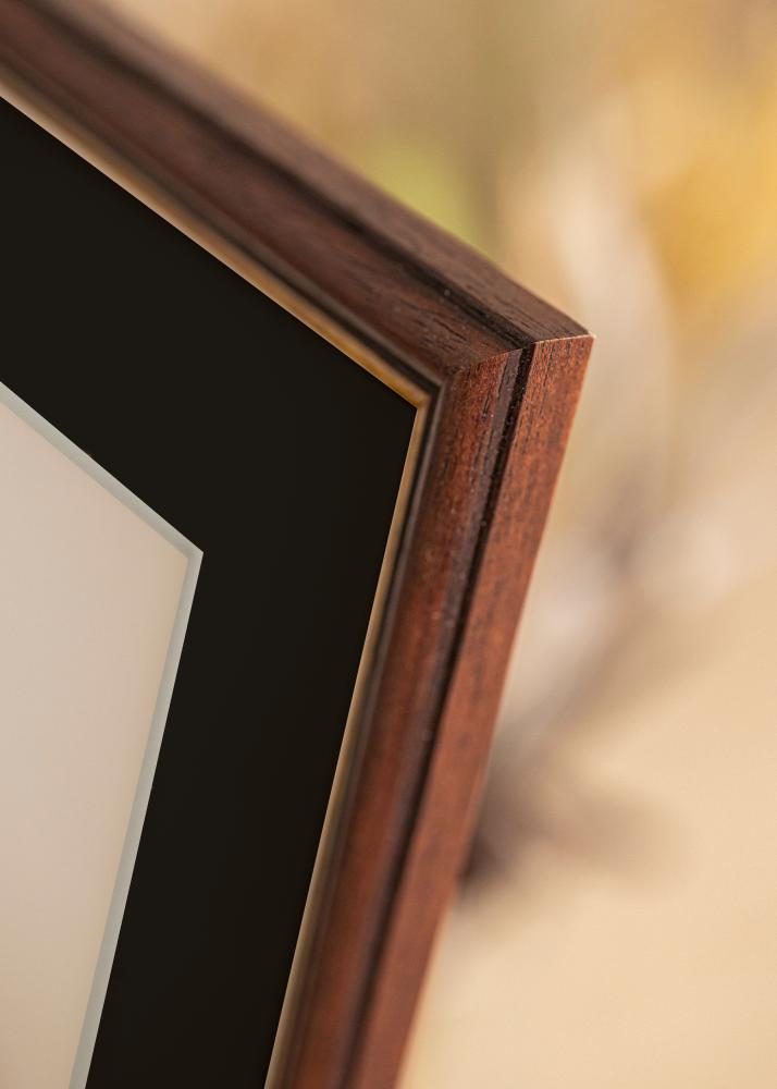 Рамка Siljan Кафяво 30x40 cm - Паспарту Черно 21x29,7 cm (A4)
