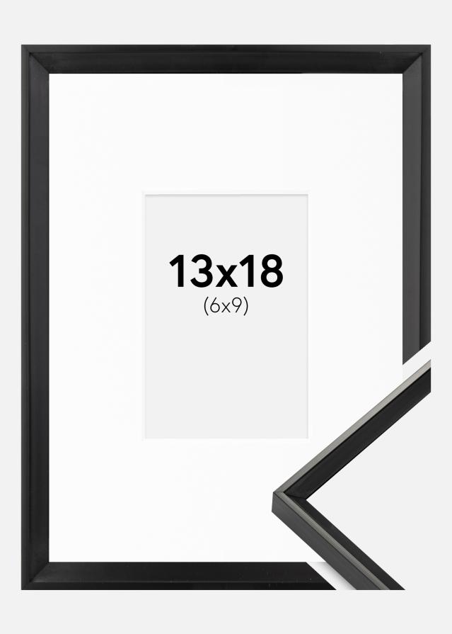 Рамка Desire Черно 13x18 cm - Паспарту бяло 7x10 cm