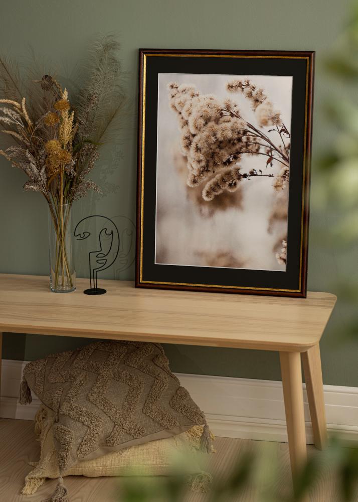 Рамка Siljan Кафяво 30x40 cm - Паспарту Черно 21x29,7 cm (A4)