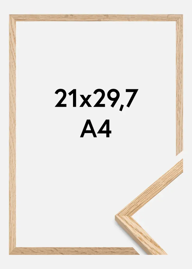 Рамка Тънък дъб Акрилно стъкло 21x29,7 cm (A4)