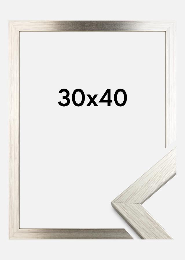 Рамка Сребро Wood 30x40 cm