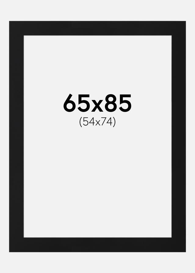 Паспарту Черен Стандарт (Бяло Ядро) 65x85 cm (54x74)