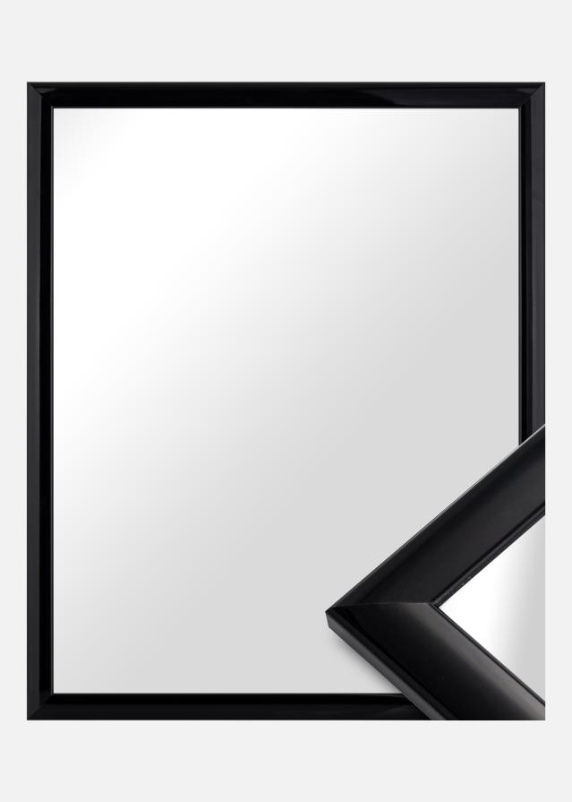 Огледало Dorset Черно - собствени мерки