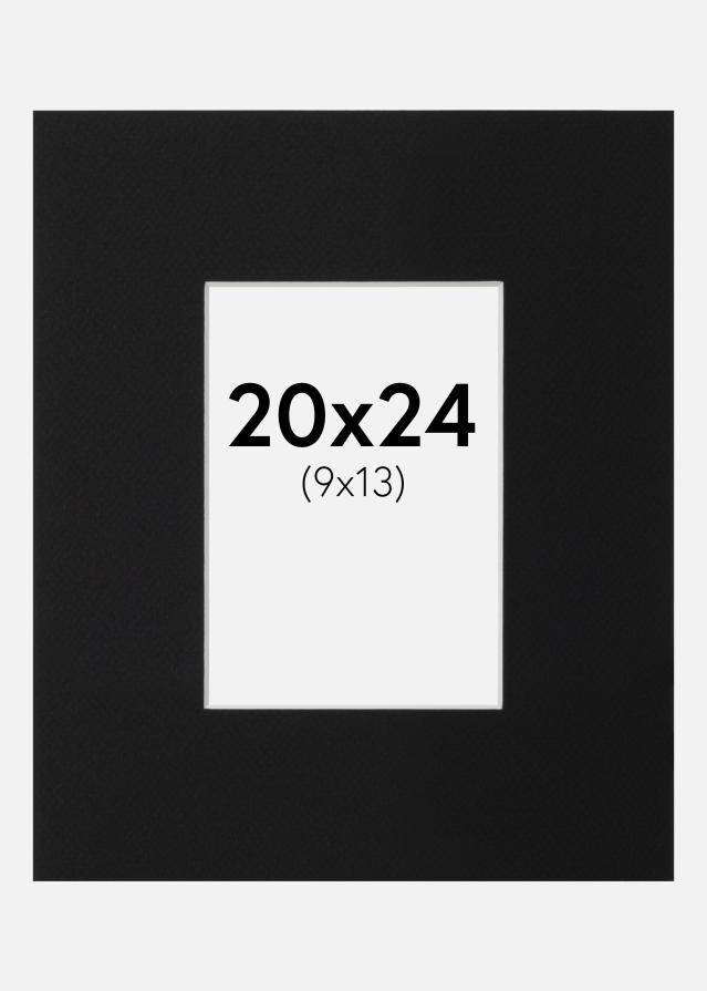 Паспарту Черен Стандарт (Бяло Ядро) 20x24 cm (9x13)
