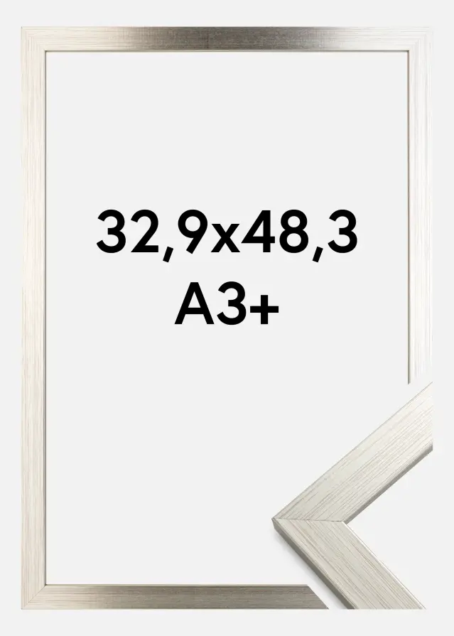 Рамка Сребро Wood Акрилно стъкло 32,9x48,3 cm (A3+)
