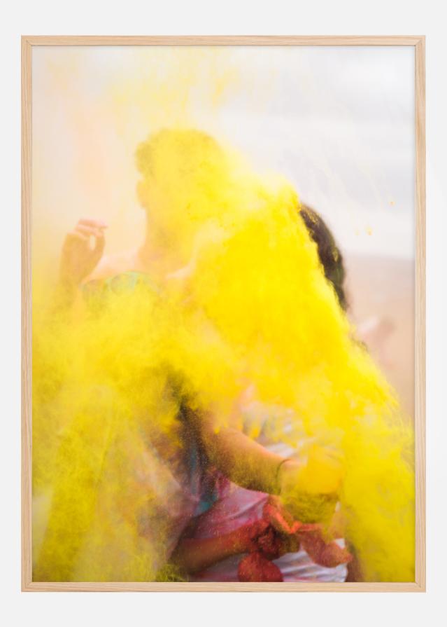 Yellow colour in the Air Постер