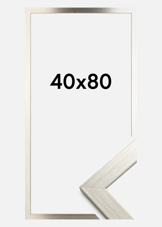 Рамка Сребро Wood 40x80 cm