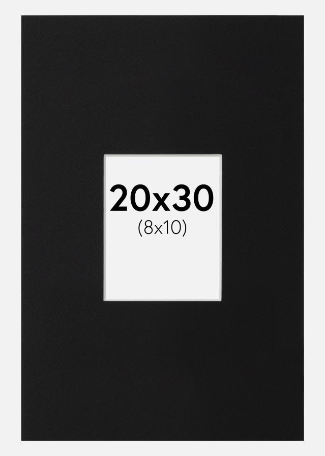 Паспарту Черен Стандарт (Бяло Ядро) 20x30 cm (8x10)