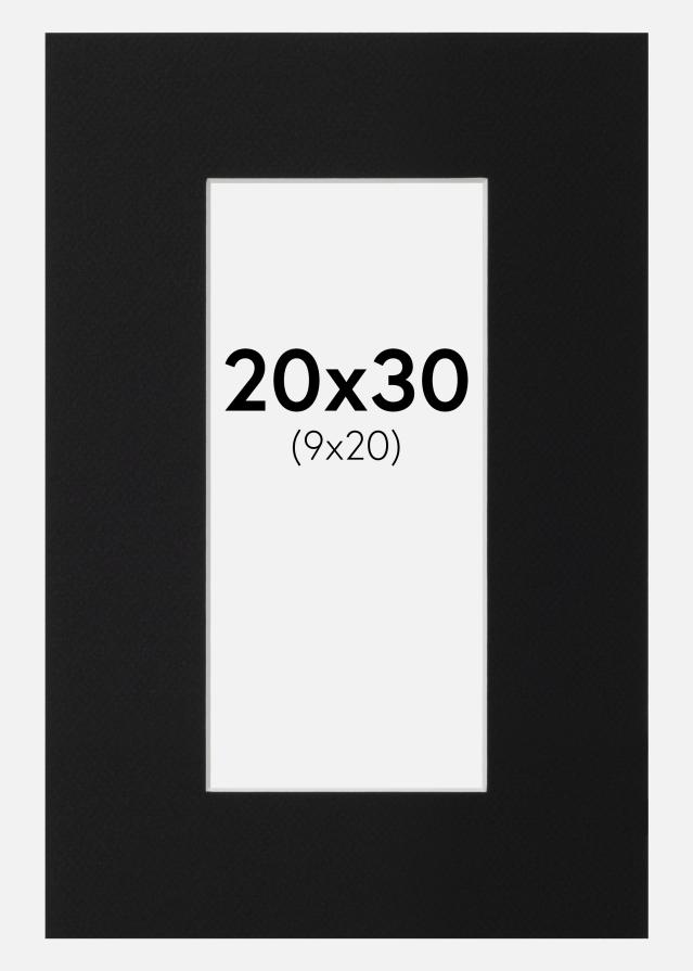 Паспарту Черен Стандарт (Бяло Ядро) 20x30 cm (9x20)