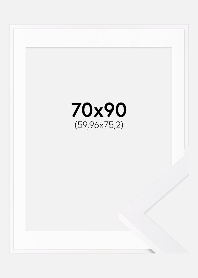 Рамка Selection бяло 70x90 cm - Паспарту бяло 24x30 inches