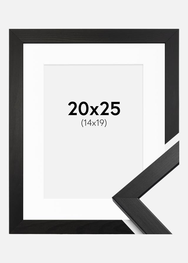 Рамка Стилен Черно 20x25 cm - Паспарту бяло 15x20 cm